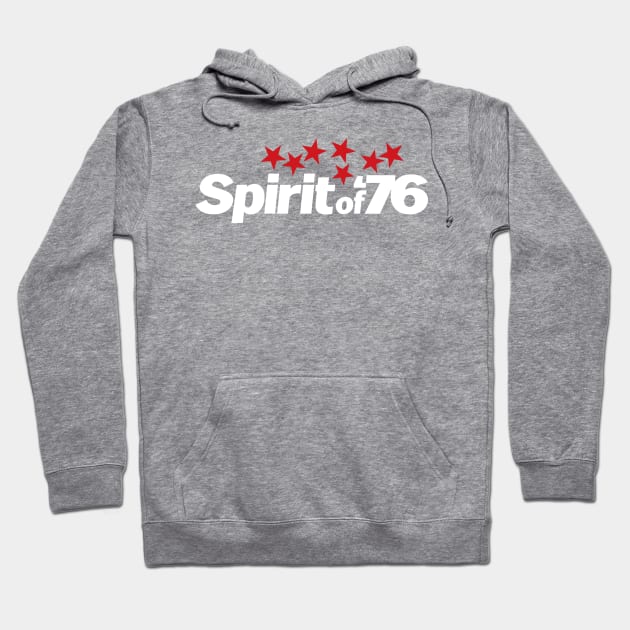 Spirit of '76 - White & Red Hoodie by SkyBacon
